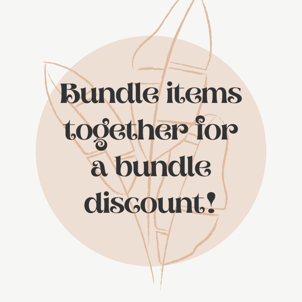 ✨BUNDLE ITEMS TO SAVE!✨